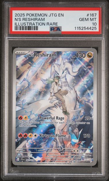 2025 POKEMON JTG EN-JOURNEY TOGETHER #167 N'S RESHIRAM ILLUSTRATION RA – Hidden Gems Card Shop
