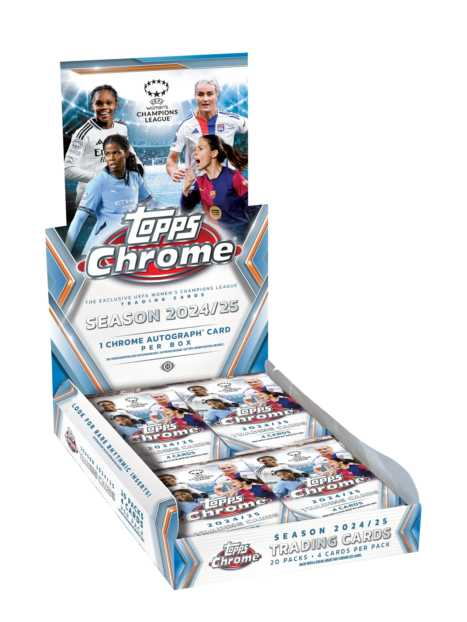 2024-25 Topps Chrome® UEFA Women's Champions League - Hobby Box — Sports Trading Cards