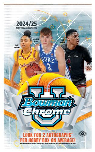 2024/25 Bowman University Chrome Basketball Hobby Box — Sports Trading Cards