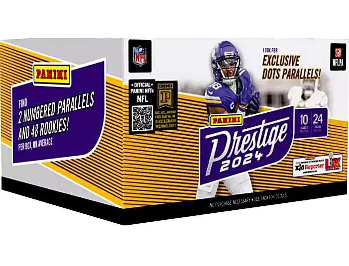 2024 Panini Prestige Football Retail Box (24 Packs) — Sports Trading Cards