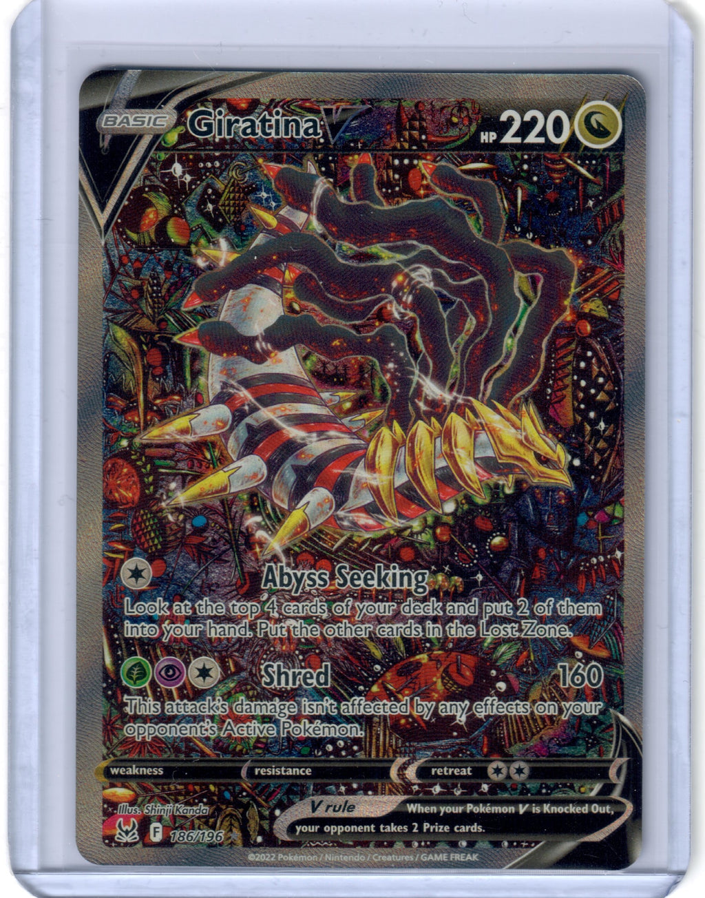 Giratina V (Alternate Full Art) - SWSH11: Lost Origin (SWSH11) #186 (Ungraded) — Pokemon