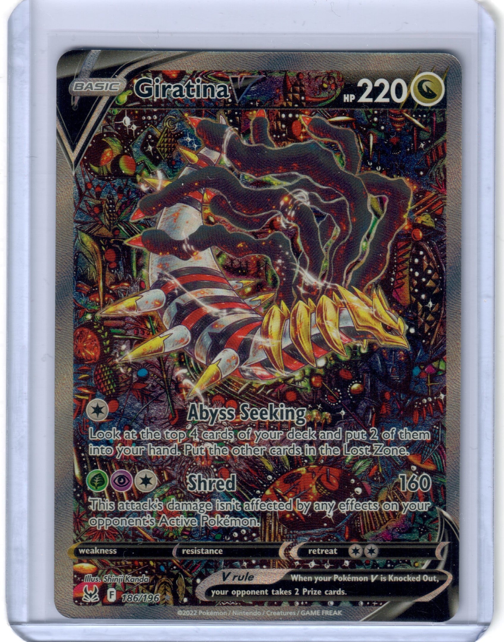 Giratina V (Alternate Full Art) - SWSH11: Lost Origin (SWSH11) #186 (Ungraded) — Pokemon