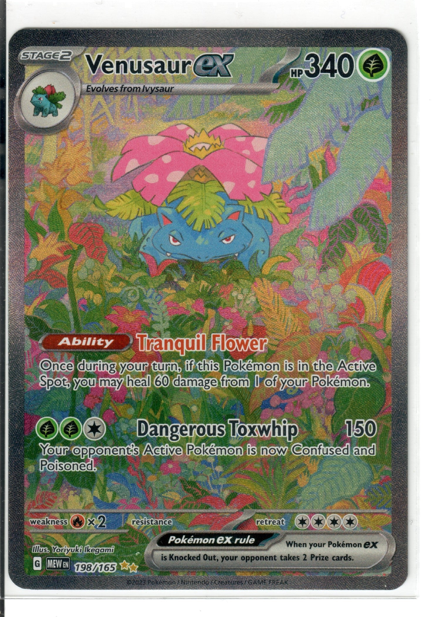 Venusaur ex - 198/165 - SV: Scarlet & Violet 151 (MEW) — Pokemon