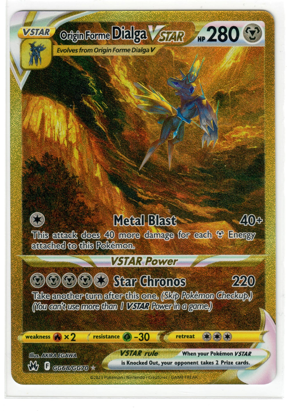 Origin Forme Dialga VSTAR (Secret) - Crown Zenith: Galarian Gallery (CRZ:GG) — Pokemon