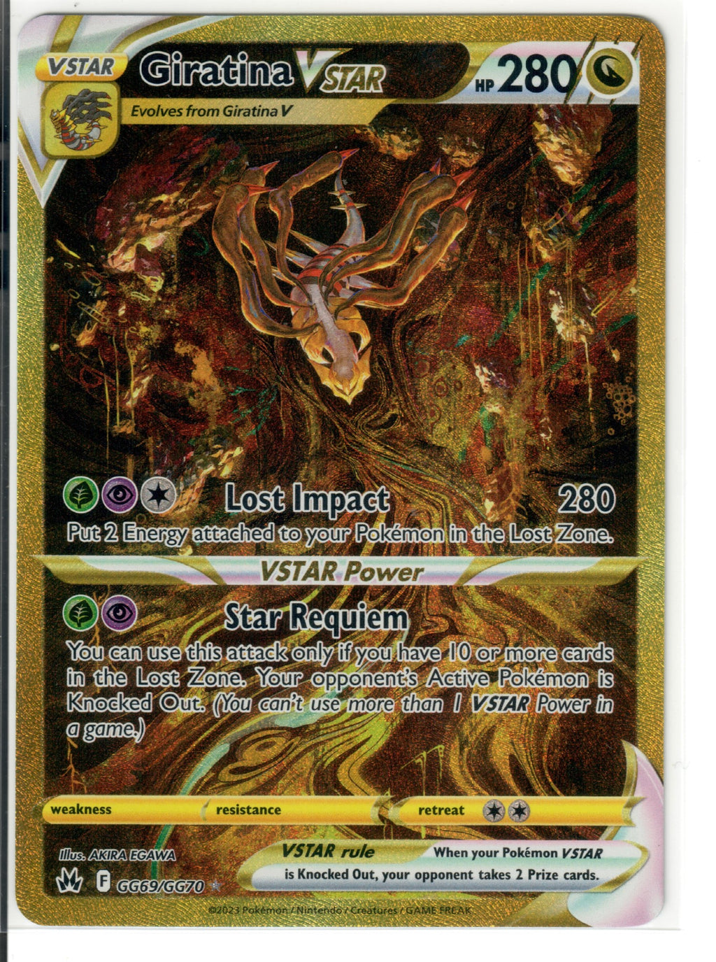 Giratina VSTAR (Secret) - Crown Zenith: Galarian Gallery (CRZ:GG) — Pokemon