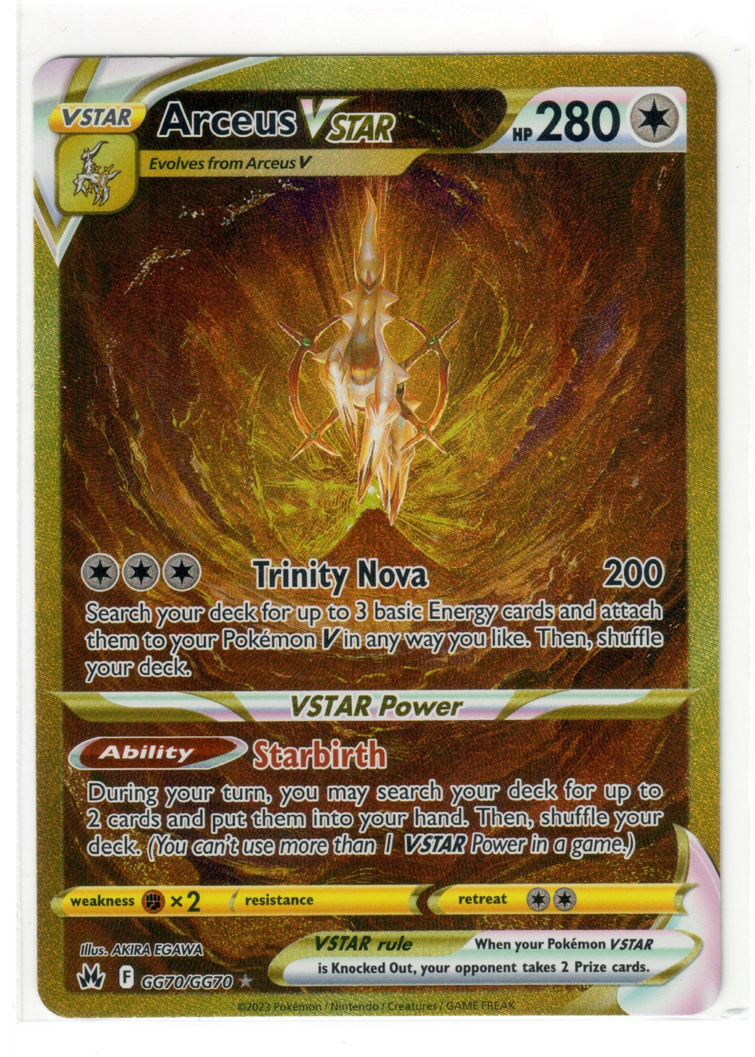 Arceus VSTAR (Secret) - Crown Zenith: Galarian Gallery (CRZ:GG) — Pokemon