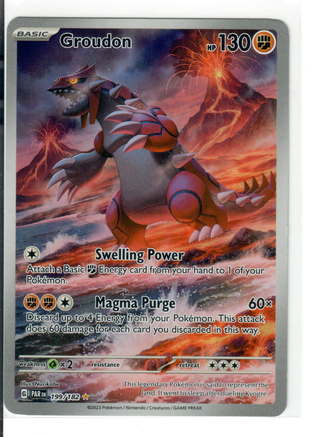 Groudon - 199/182 - SV04: Paradox Rift (PAR) — Pokemon