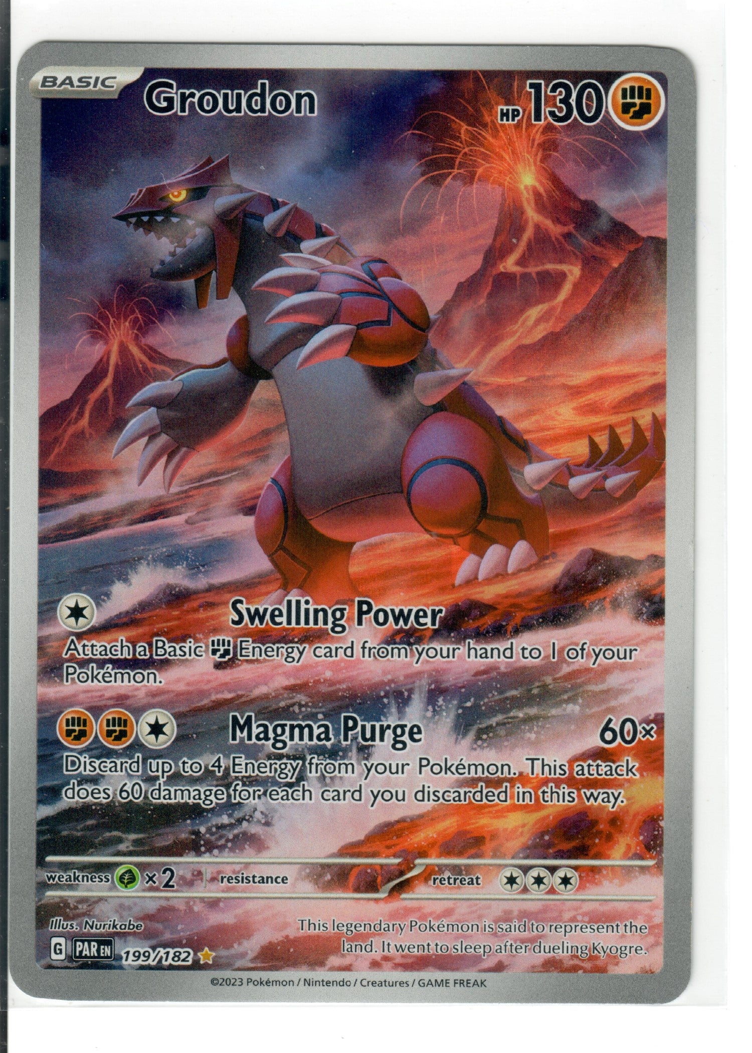 Groudon - 199/182 - SV04: Paradox Rift (PAR) — Pokemon