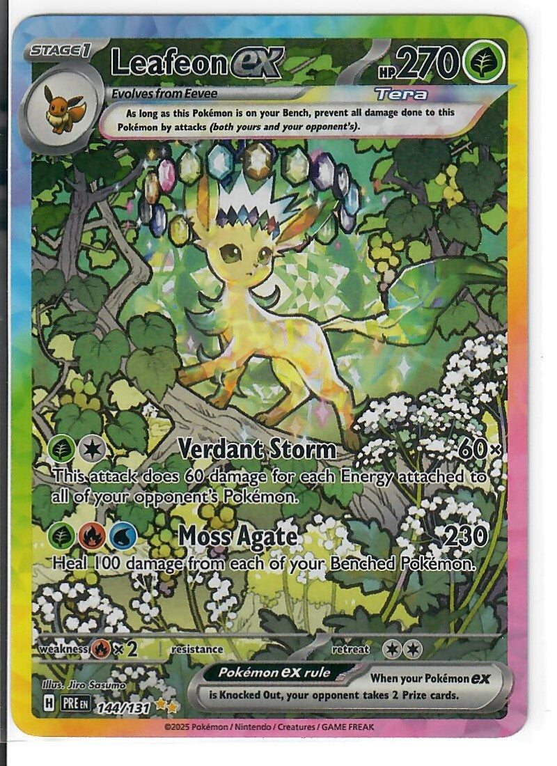Leafeon ex - 144/131 - SV: Prismatic Evolutions (PRE) — Pokemon
