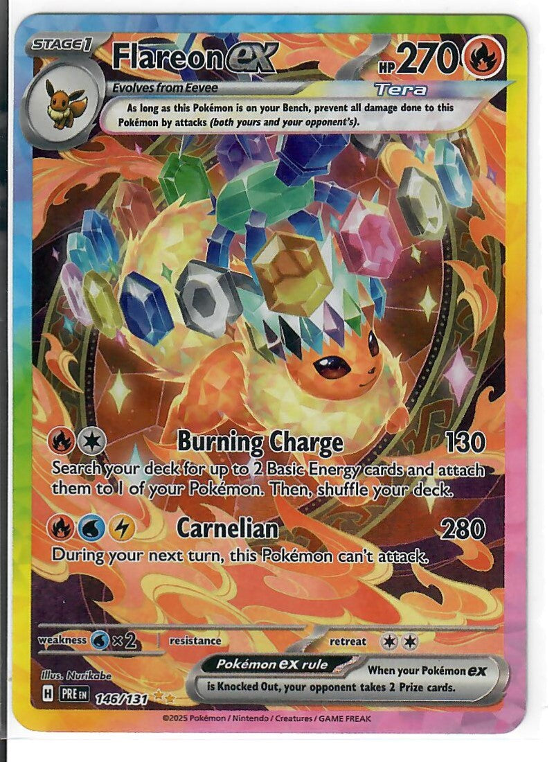 Flareon ex - 146/131 - SV: Prismatic Evolutions (PRE) — Pokemon