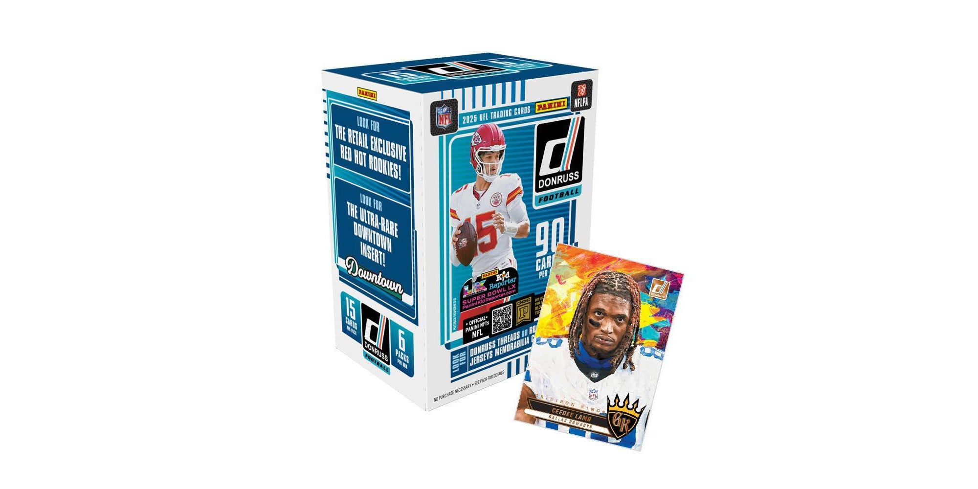 2025 Panini Donruss Football Trading Cards Blaster Box — Sports Trading Cards