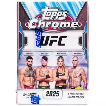 2025 Topps Chrome UFC 6-Pack Blaster Box — Sports Trading Cards