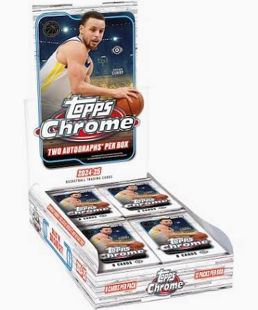 2024-25 Topps NBA Chrome Basketball Hobby Box — Sports Trading Cards