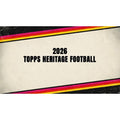 2026 Topps Heritage Football promotional title graphic