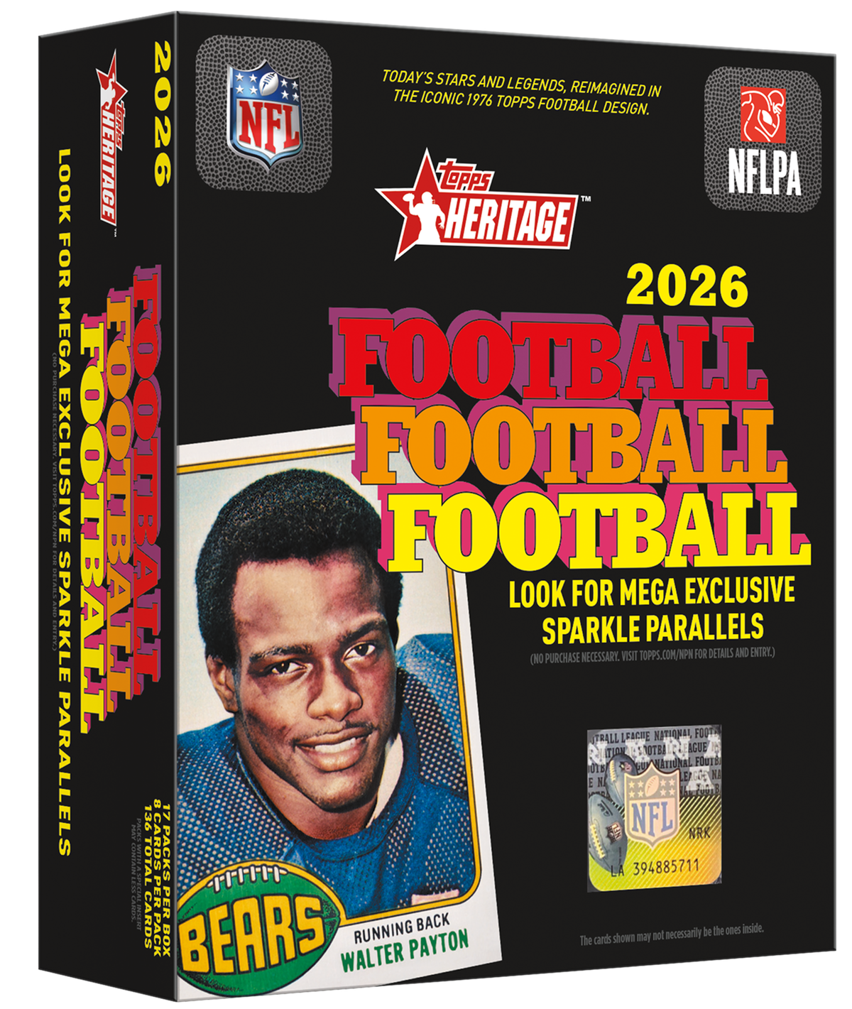 2026 Topps Heritage Football Mega Box