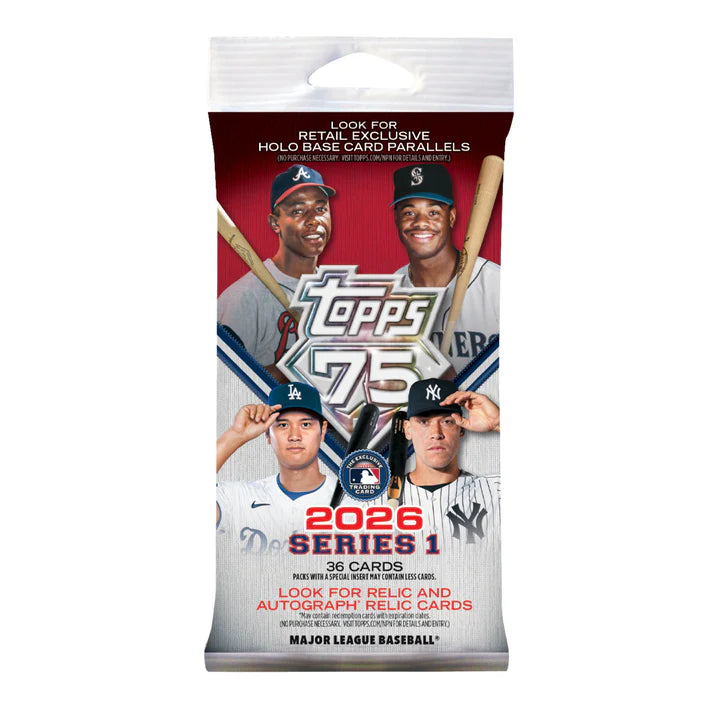 2026 Topps Series 1 Baseball Fat Pack — Sports Trading Cards