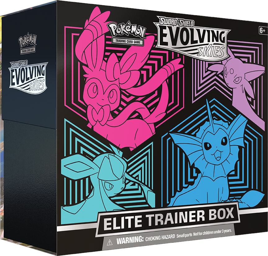 Evolving Skies Elite Trainer Box - SWSH07: Evolving Skies (SWSH07) [Glaceon/Vaporeon/Sylveon/Espeon] — Pokemon