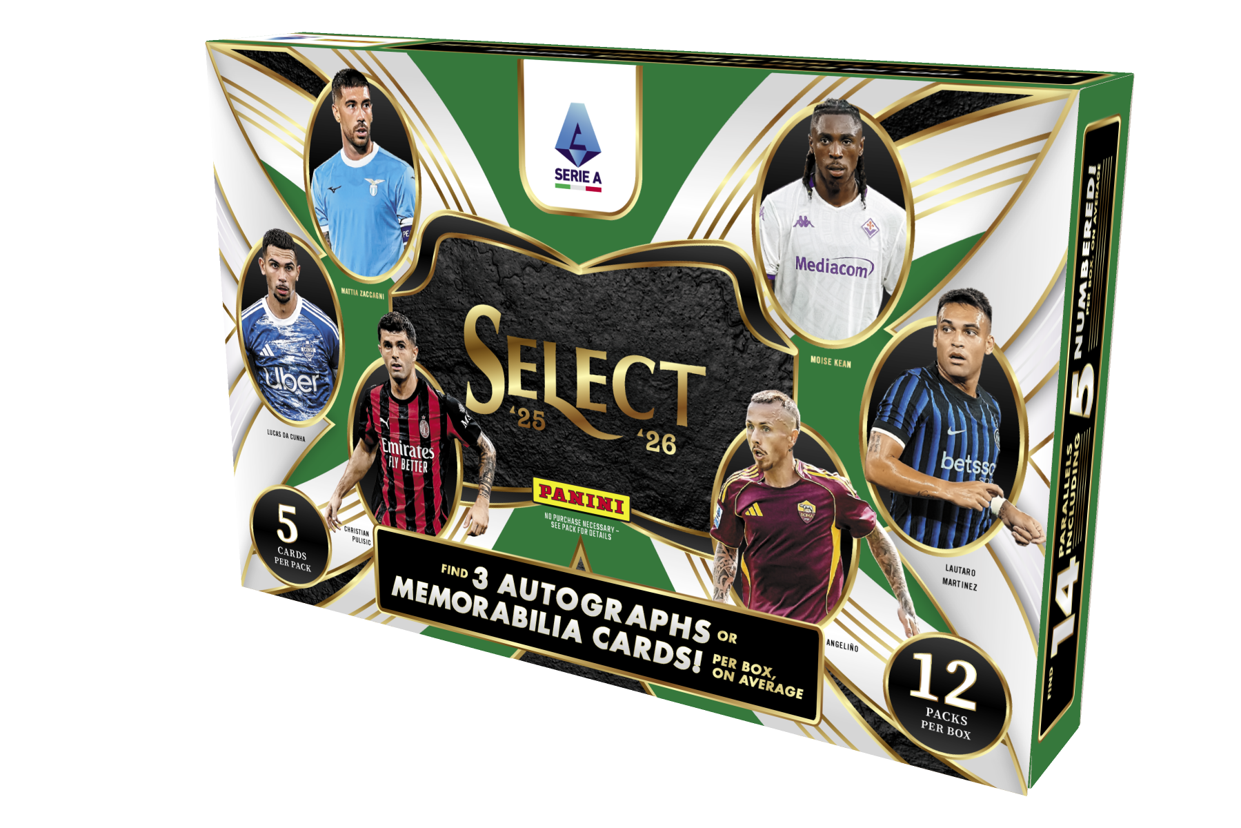 2025-26 Panini Select Serie A Trading Card Box (Hobby) — Sports Trading Cards