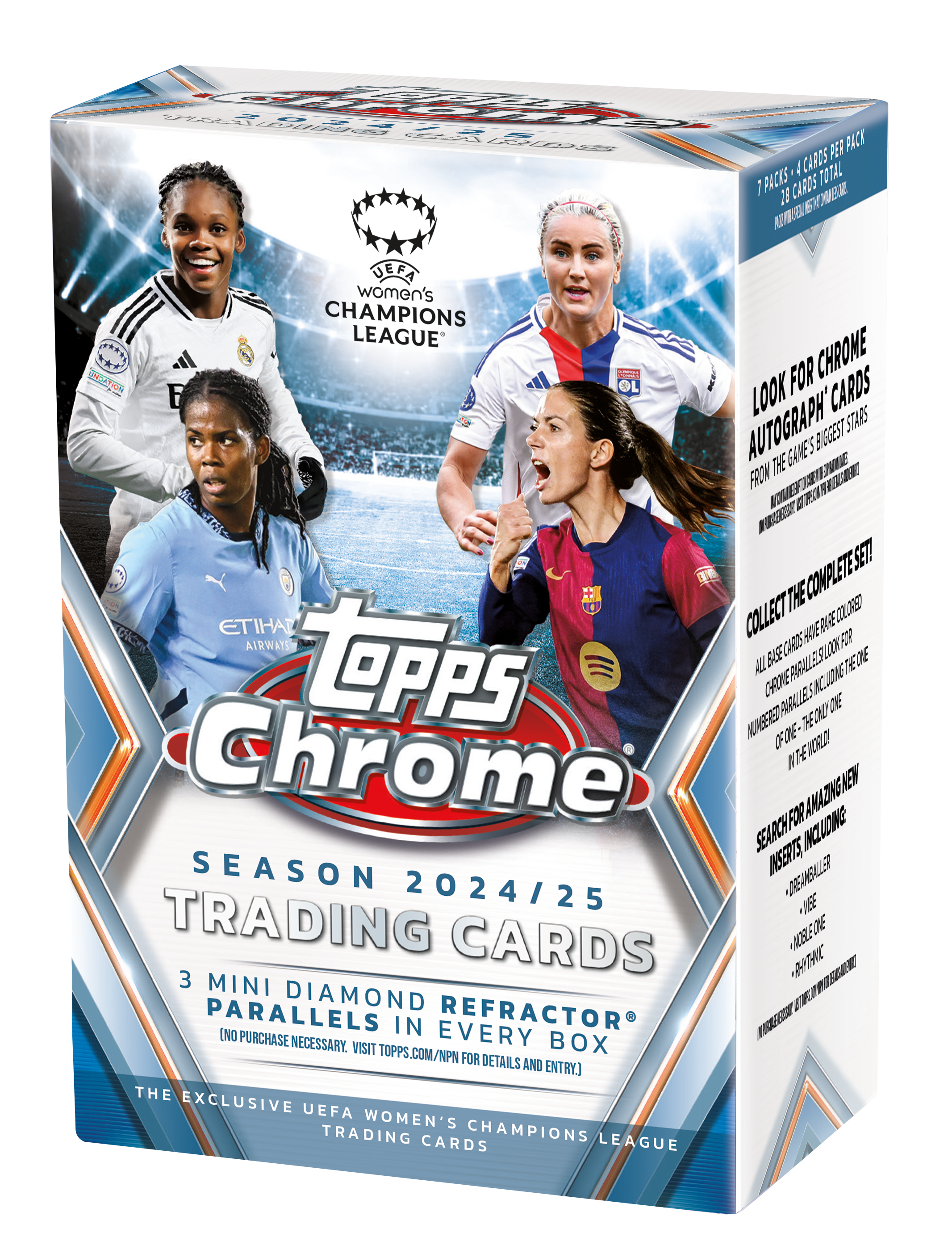 2024-25 Topps Chrome® UEFA Women's Champions League - Value Box — Sports Trading Cards