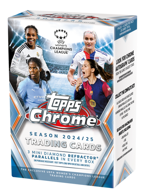 2024-25 Topps Chrome® UEFA Women's Champions League - Value Box — Sports Trading Cards