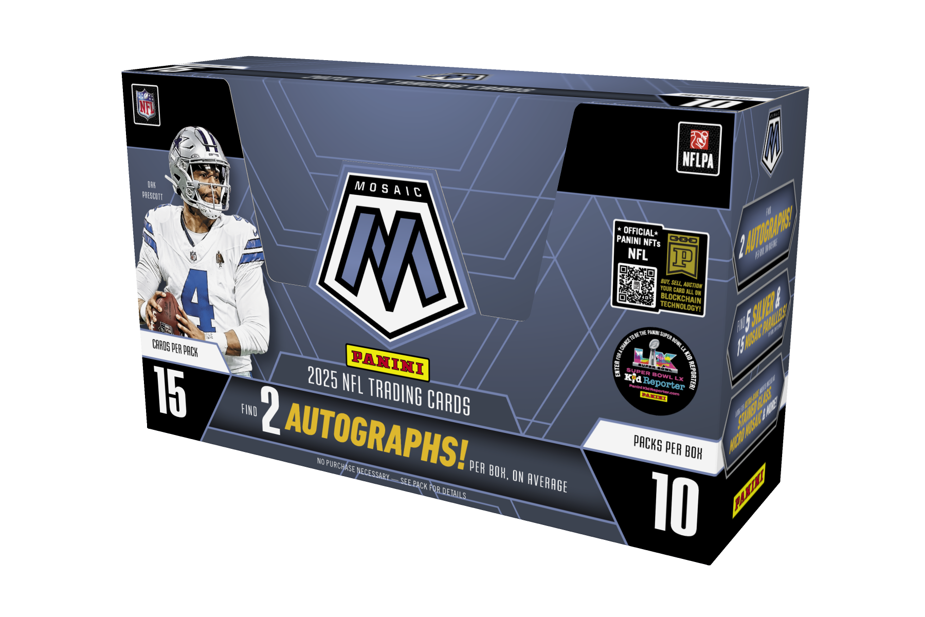 2025 Panini Mosaic NFL Trading Card Box (Hobby) — Sports Trading Cards