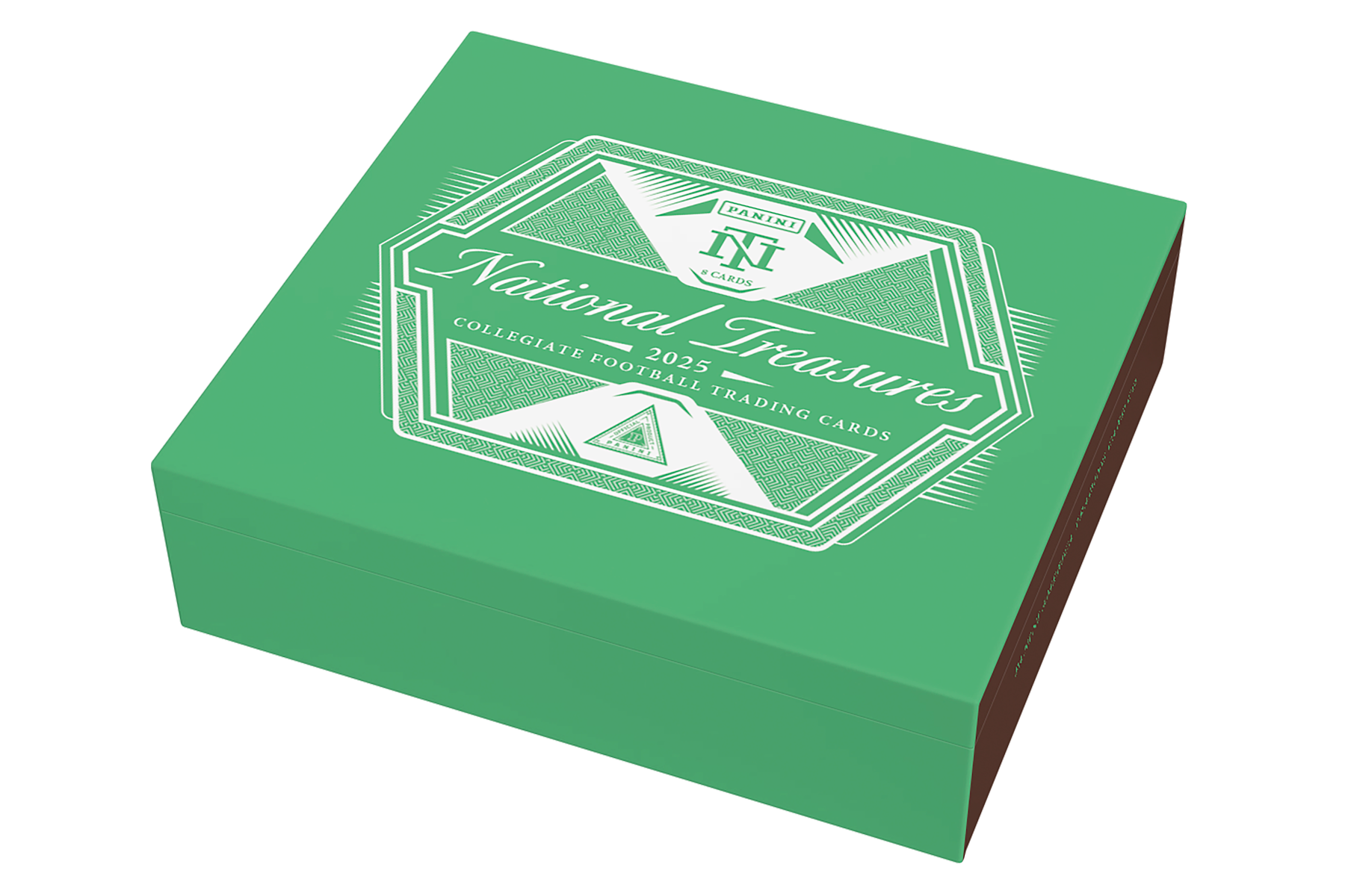 2025 Panini National Treasures Collegiate Football Trading Card Box (Hobby) — Sports Trading Cards