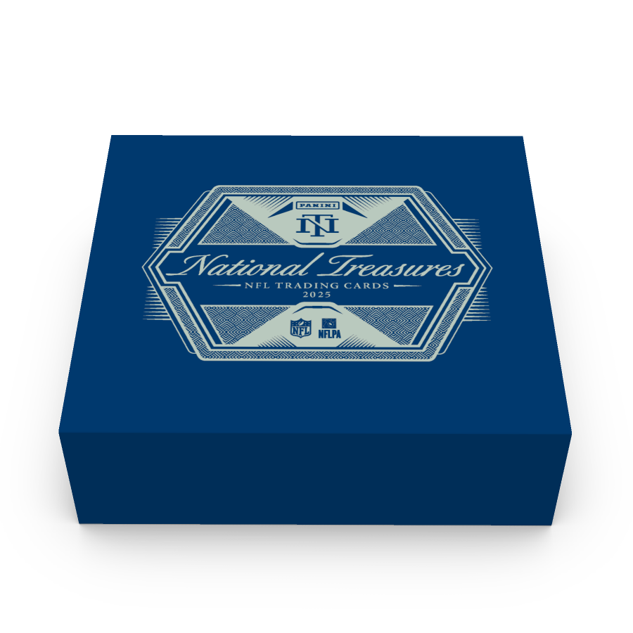 2025 Panini National Treasures NFL Trading Card Box (Hobby) — Sports Trading Cards