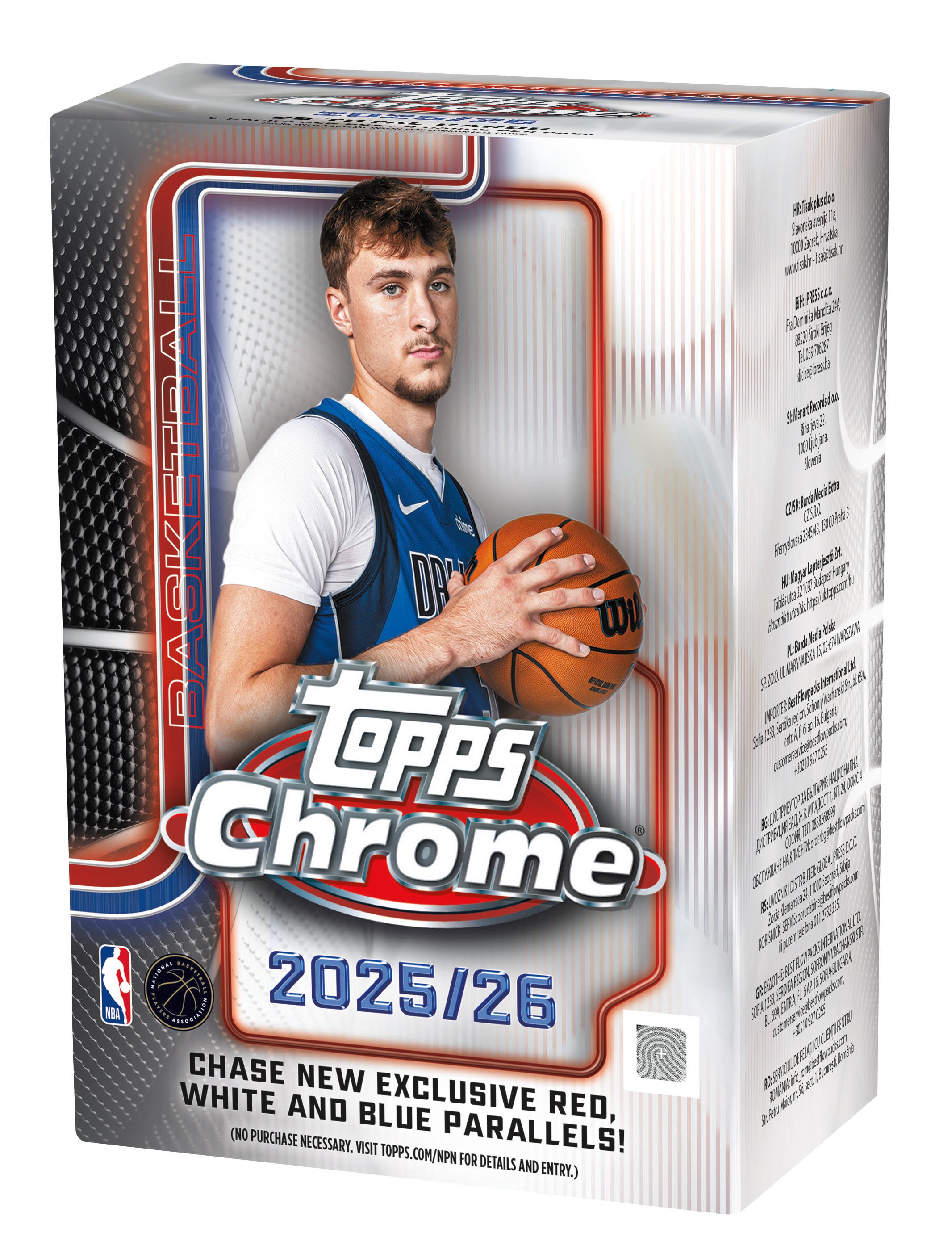 2025-26 Topps Chrome® Basketball - Value Box — Sports Trading Cards
