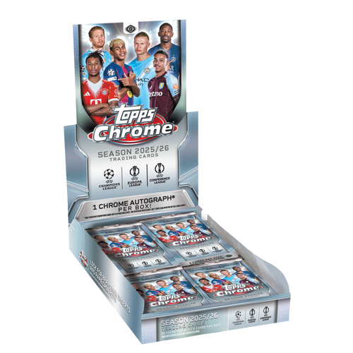 Topps Chrome® UEFA Club Competitions 2025-26 Hobby Box — Sports Trading Cards