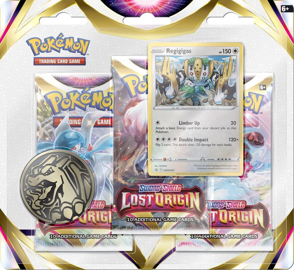 Pokemon Lost Origin 3 Pack Blister [Regigigas] - SWSH11: Lost Origin (SWSH11)