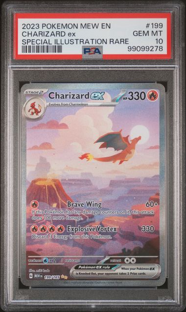 2023 Pokemon Scarlet & Violet 151 SIR Charizard ex #199 PSA 10
