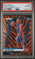 2024 PANINI PRIZM #269 RON HOLLAND II TIGER STRIPES CHOICE PSA 10 — Sports Trading Cards