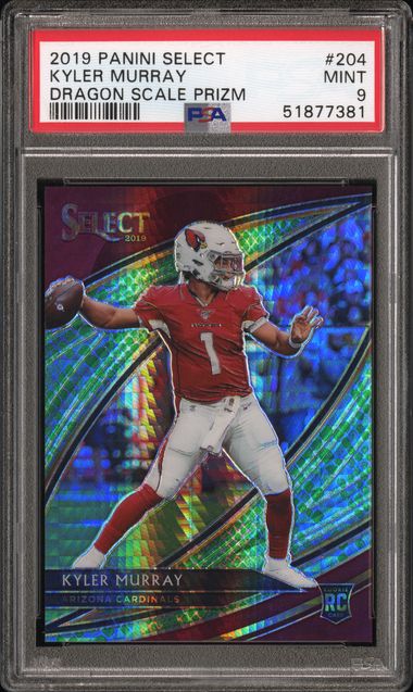 2019 Panini Select Kyler Murray Dragon Scale Prizm Field Level Rookie /88 PSA 9