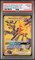 2021 POKEMON SM BLACK STAR PROMO #SM248 FA/PIKACHU & ZKRM. GX PR-P&Z GX PREMIUM COLL. PSA 9