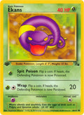 1999 Pokemon Fossil 1st Edition #46 Ekans PSA 6