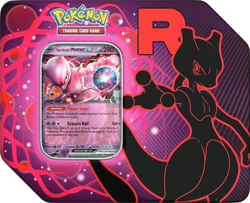 Team Rocket Tin Team Rocket's Mewtwo ex - Promo card / art may vary — Pokemon