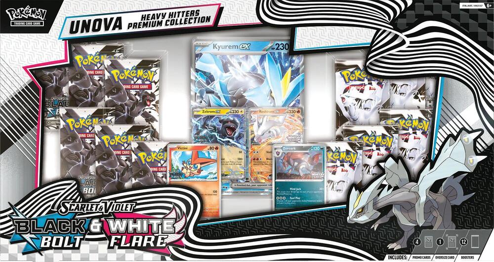 Unova Heavy Hitters Premium Collection - SV: Black Bolt (BLK) White Flare (WF) — Pokemon