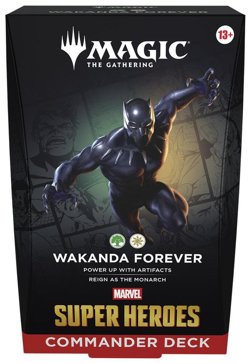 Magic The Gathering MTG Marvel Super Heroes Commander Deck - Wakanda Forever - Commander: Marvel Super Heroes (MSC)