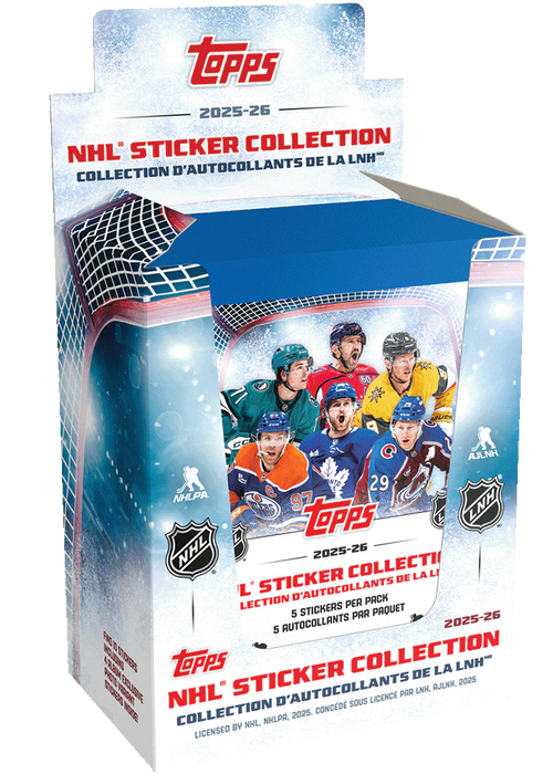 2025-26 Topps NHL Sticker Collection - Display Box — Sports Trading Cards