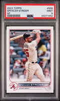 2022 Topps - Spencer Strider Rookie Batting SP #509 PSA 9