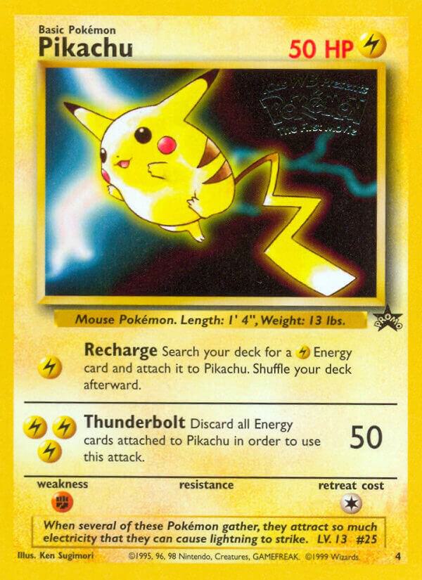 1999 POKEMON GAME MOVIE #4 PIKACHU MOVIE PROMO PSA 8
