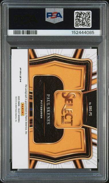 2025 Select Diamond Action Signature Auto Paul Skenes PSA 10