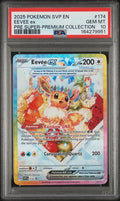 2025 Pokemon Scarlet & Violet Promo Super Premium Collection Full Art Eevee EX #174 PSA 10
