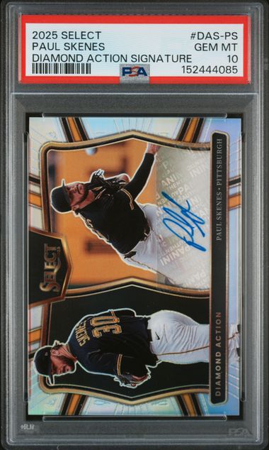 2025 Select Diamond Action Signature Auto Paul Skenes PSA 10