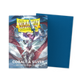 Dragon Shield Cobalt & Silver Matte Dual sleeves — 100-count box
