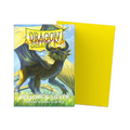Dragon Shield 100 Count Box Matte Yellow & Silver - Dragon Shield Card Sleeves