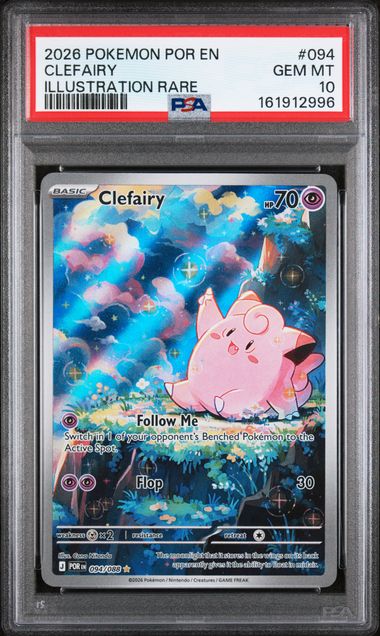 2026 POKEMON POR EN-PERFECT ORDER #094 CLEFAIRY ILLUSTRATION RARE PSA 10