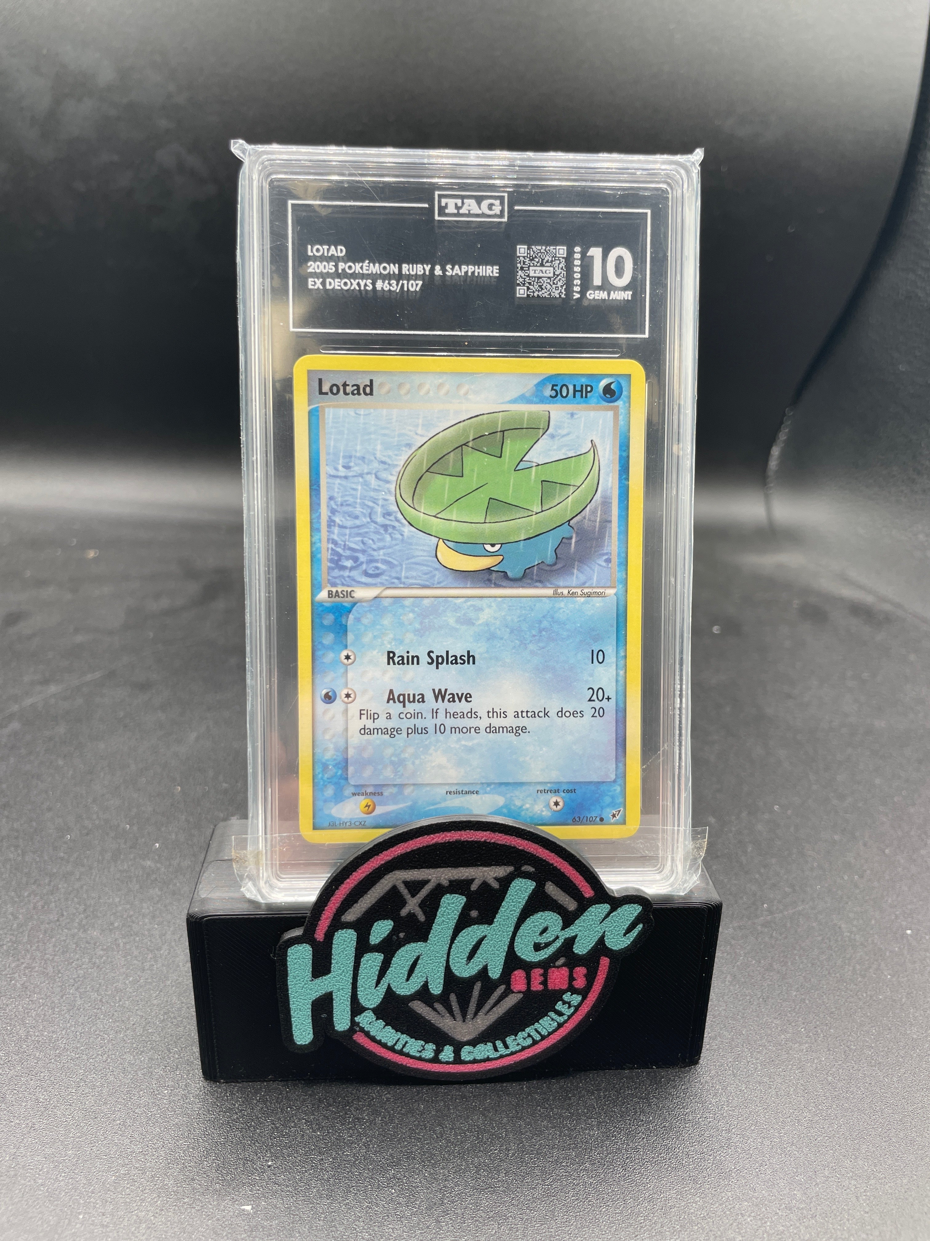 2005 POKÉMON RUBY & SAPPHIRE LOTAD #63 EX DEOXYS TAG 10 — Pokemon