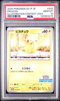 2025 POKEMON JAPANESE SV-P PROMO #242 PIKACHU ILLUSTRATION CONTEST 2024 PSA 10