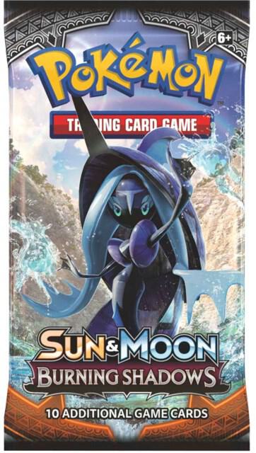 sun & moon burning shadows pack — Trading Cards